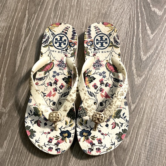 Tory Burch Shoes - Tory Burch Floral Color-full Sandals Size 6.5